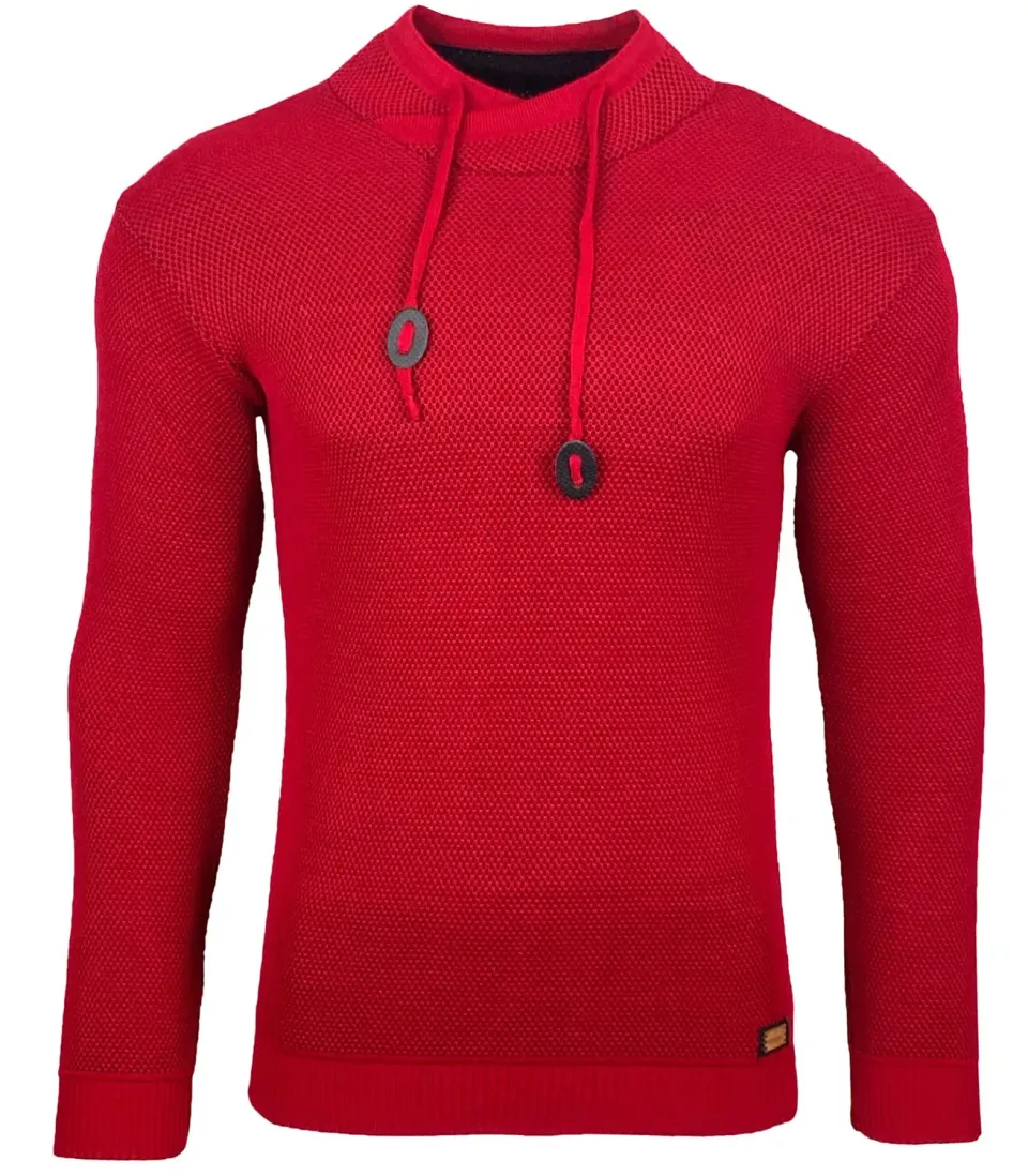 Subliminal Mode BX52276 pull homme col châle maille hiver