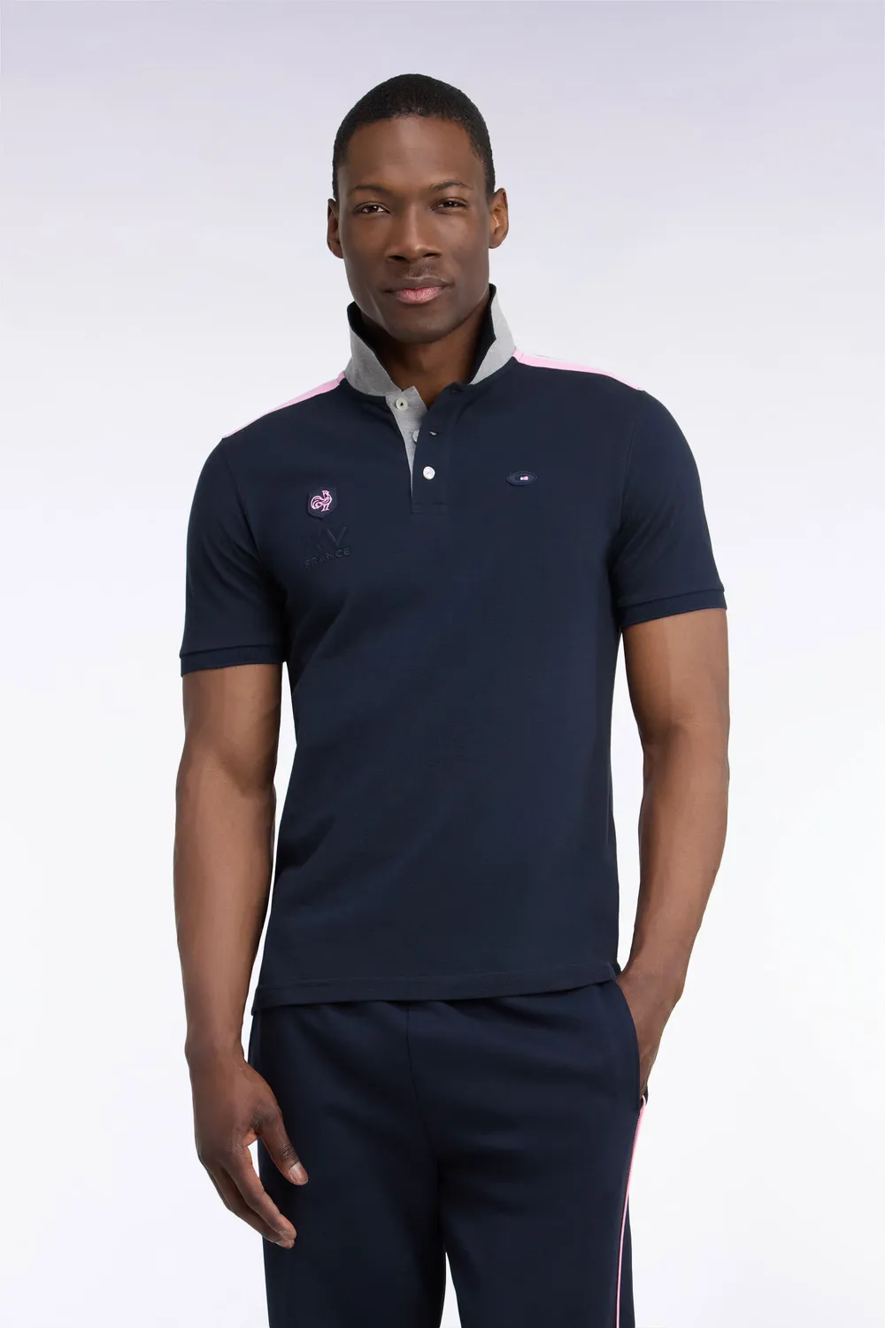 Eden Park XV de France polo coton marine homme