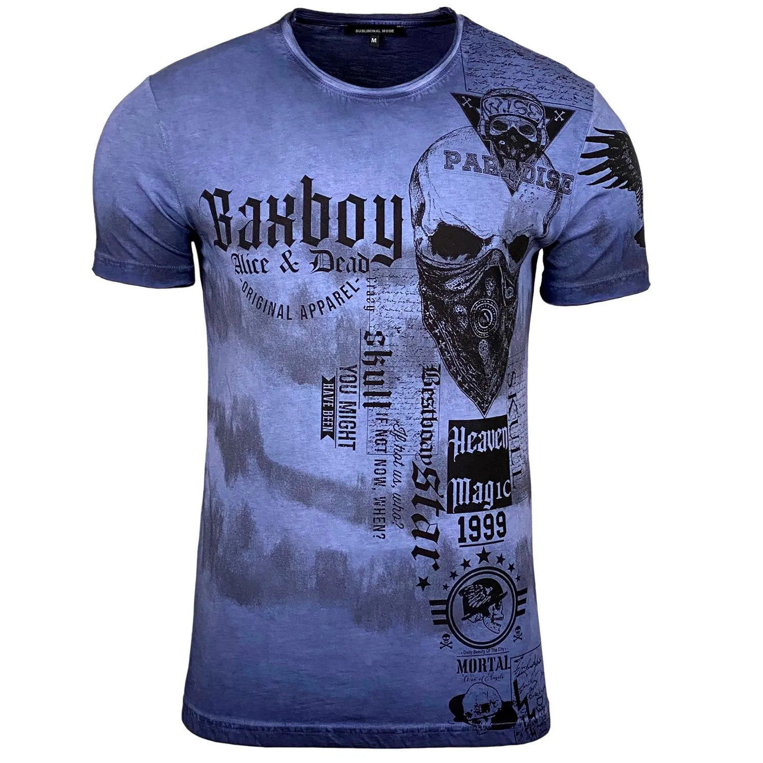 Subliminal Mode BX07 t-shirt homme délavé L