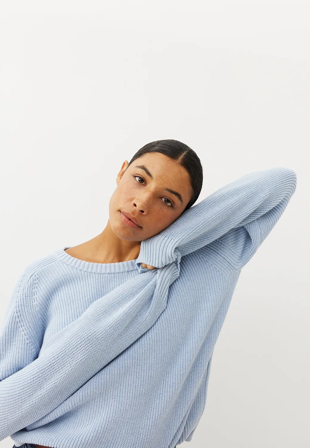 Loom Le pull en coton pull maille perlée