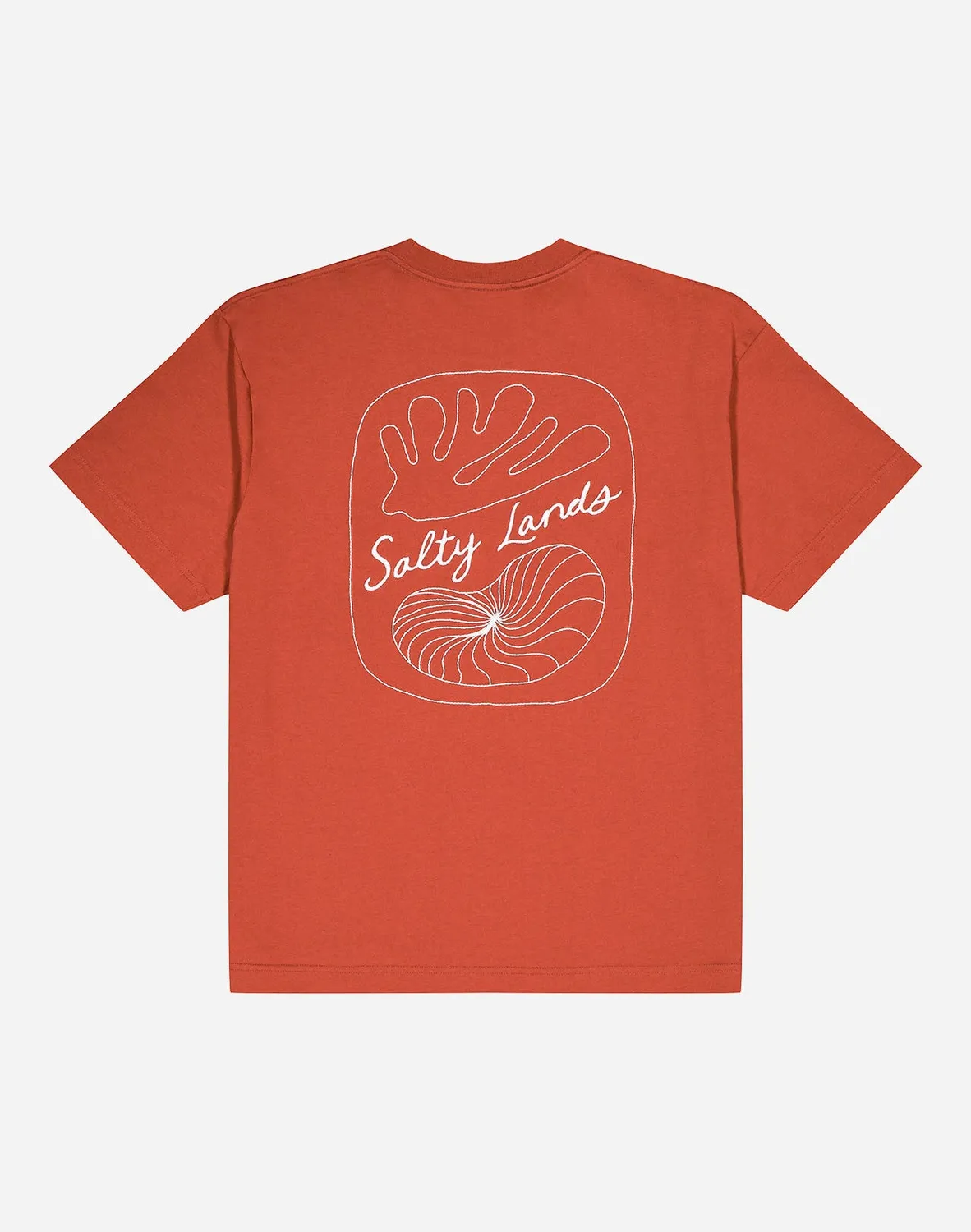 OLOW Shellweed t-shirt ample rouille coton bio