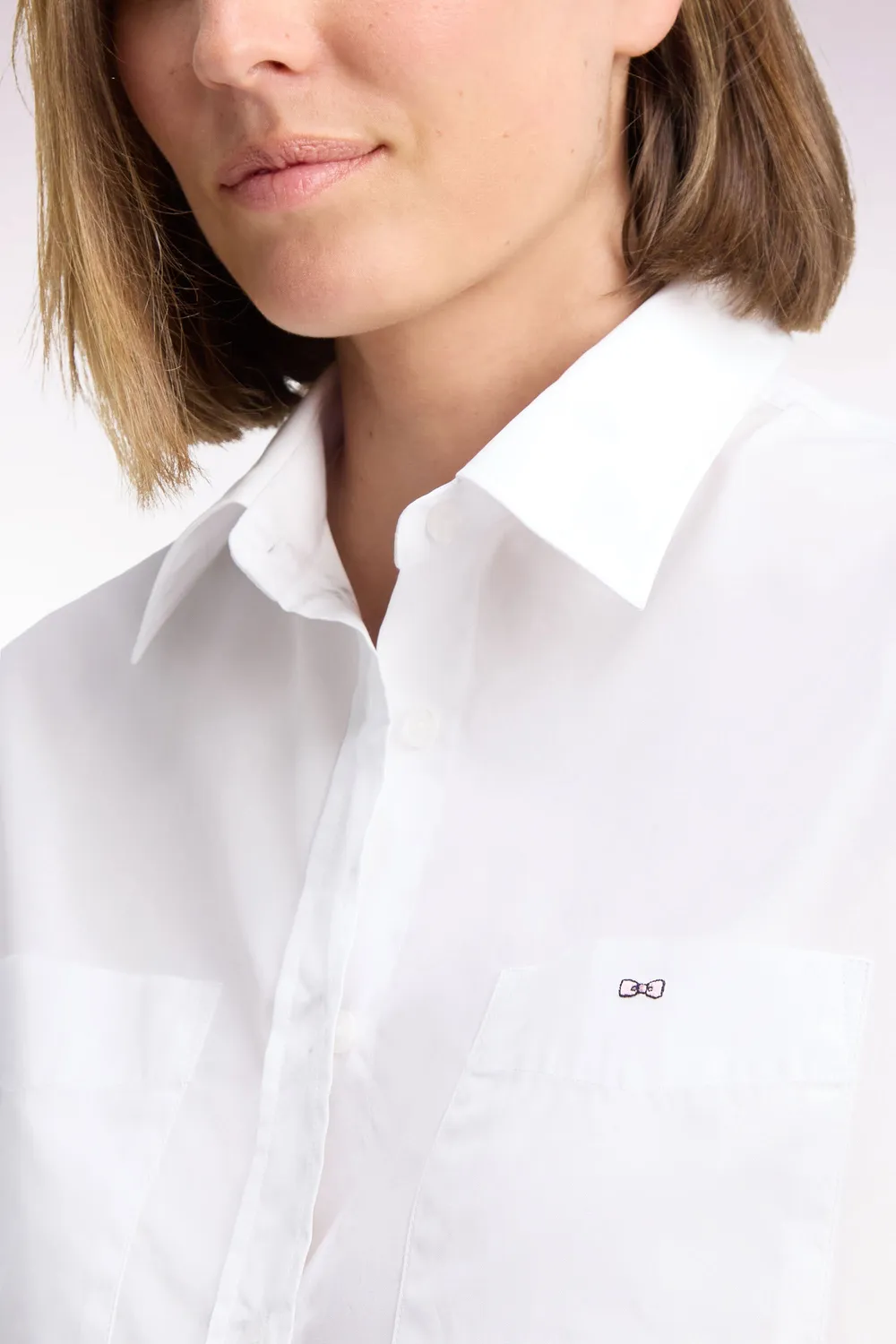 Eden Park Club chemise coton blanche femme 34-46 poches