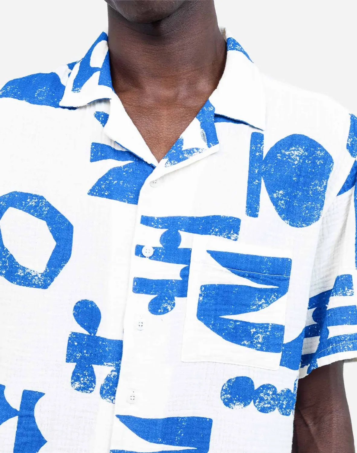 Olow Aloha Shapes chemisette écru gaze coton bio