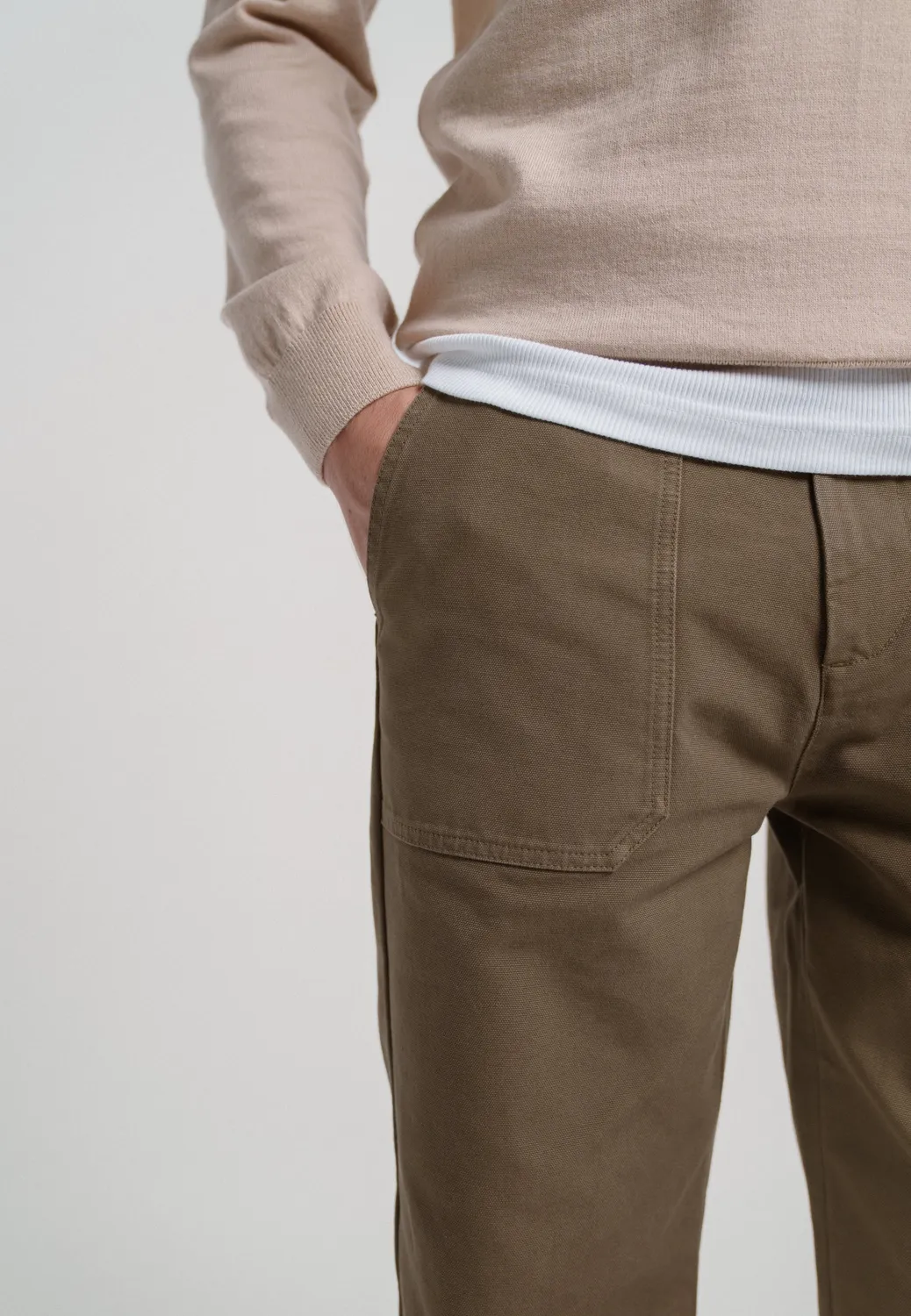 Loom le pantalon workwear pantalon canevas kaki
