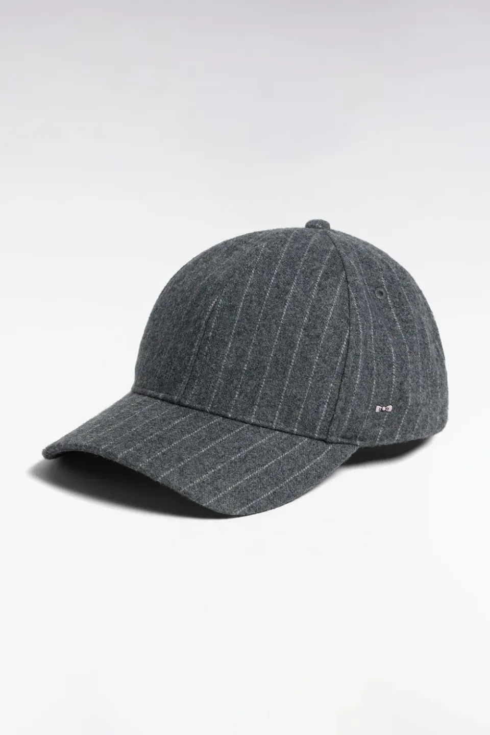 Eden Park Club H26CHACA0014 casquette grise drap de laine rayé
