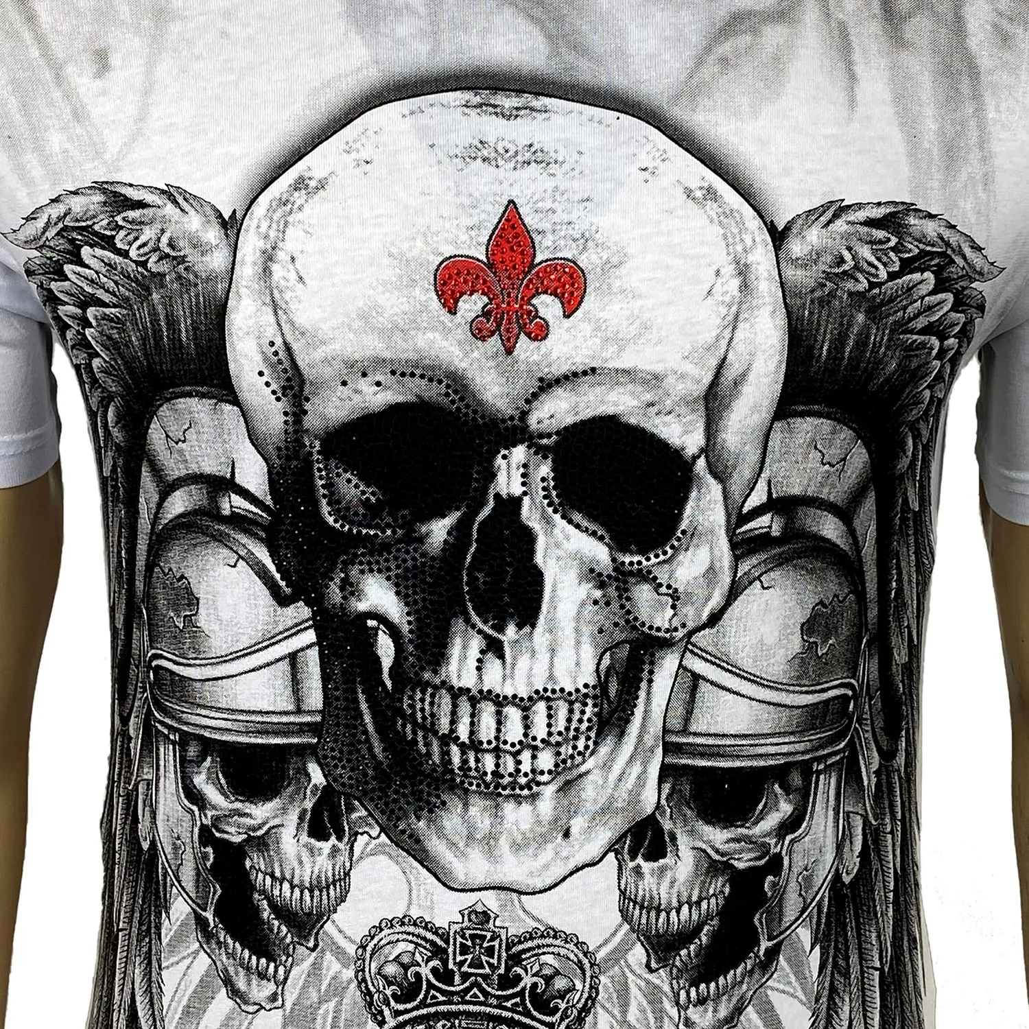 Subliminal Mode BX2308 t-shirt homme blanc S message Never Give Up