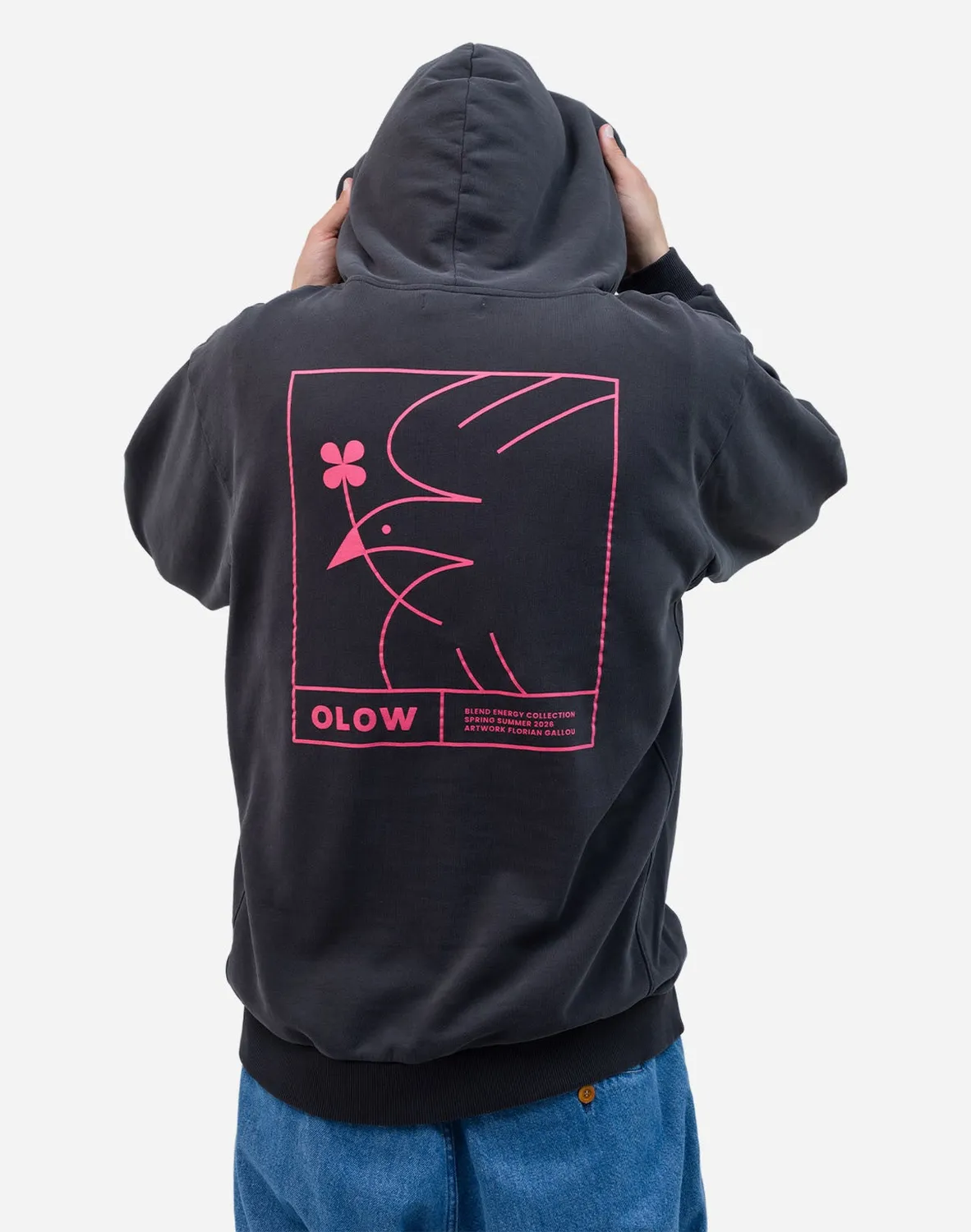 OLOW Pomba sweat à capuche noir carbone