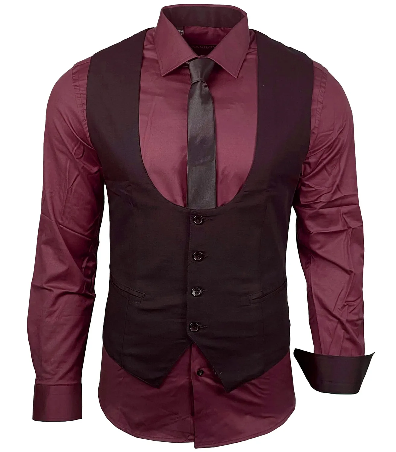 Subliminal Mode RN22 chemise homme coupe slim manches longues
