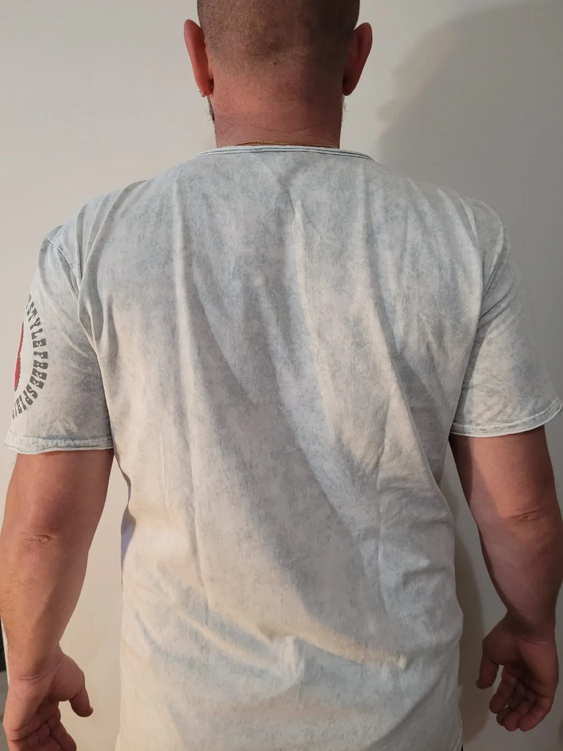 Subliminal Mode BX146 t-shirt homme coton blanc M vintage