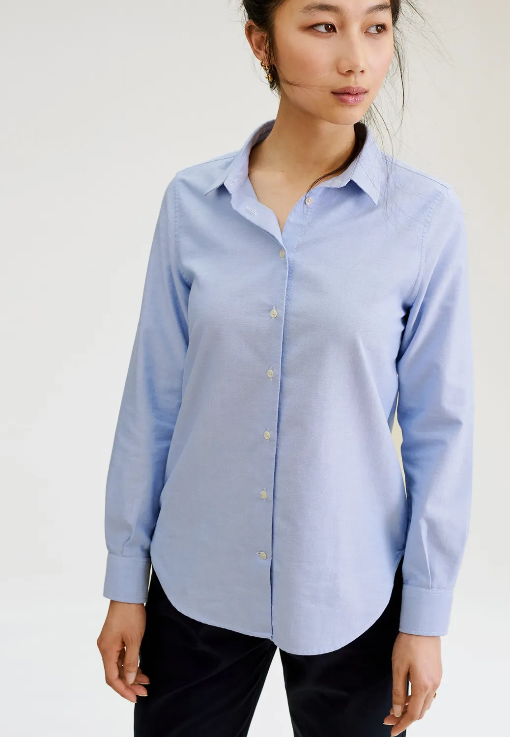 Loom chemise oxford coton bio coupe ajustée femme