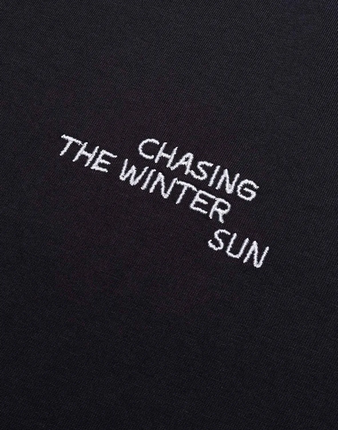 OLOW Winter Sun t-shirt noir carbone coton bio