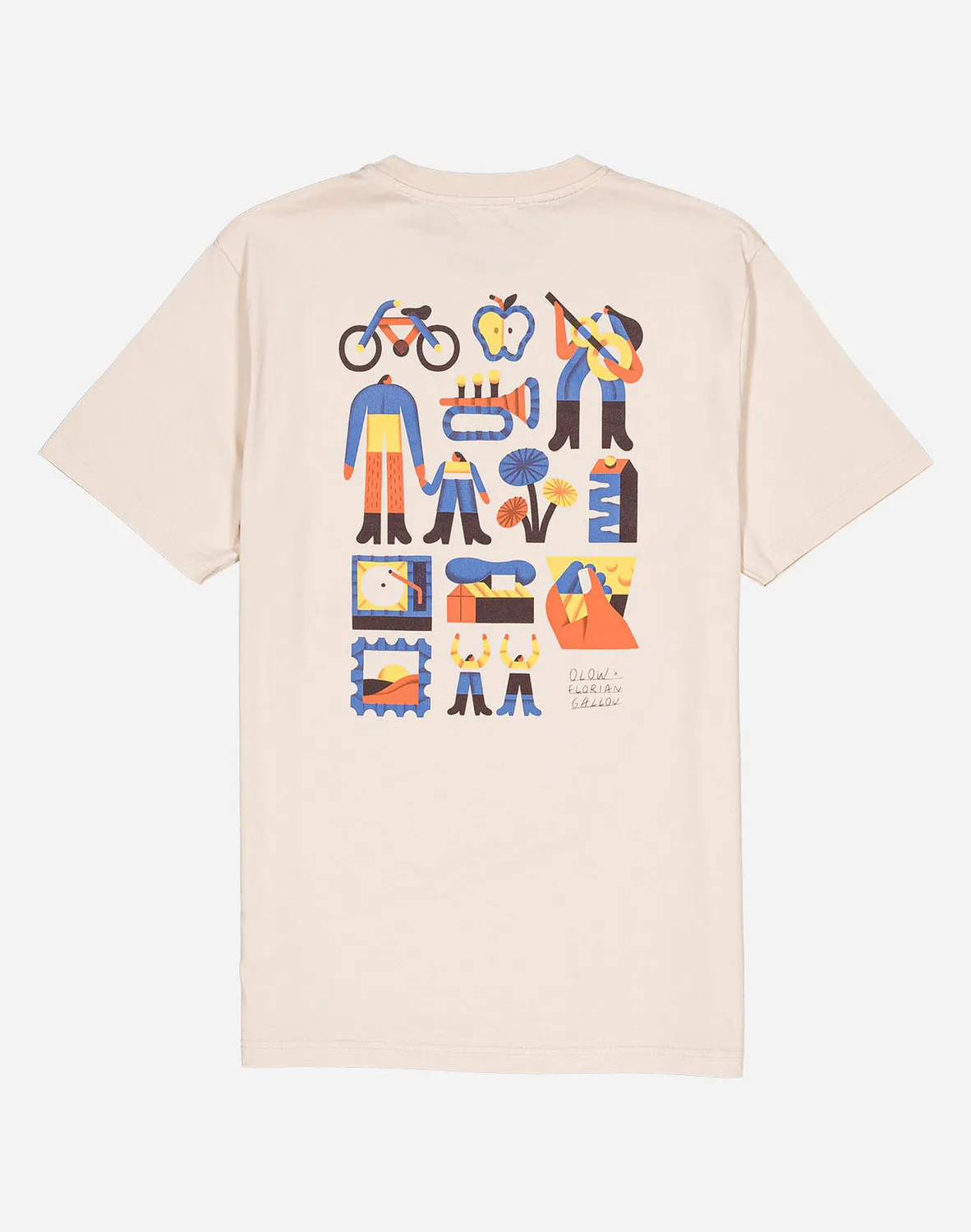 OLOW Ecosystem t-shirt crème coton bio
