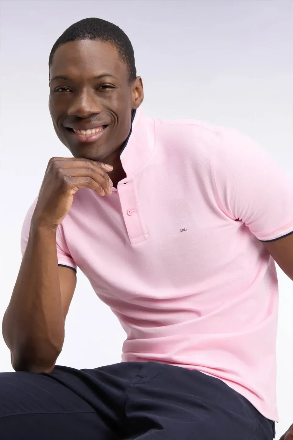 Eden Park Legend Rugby H26MAIPC0006 polo rose piqué