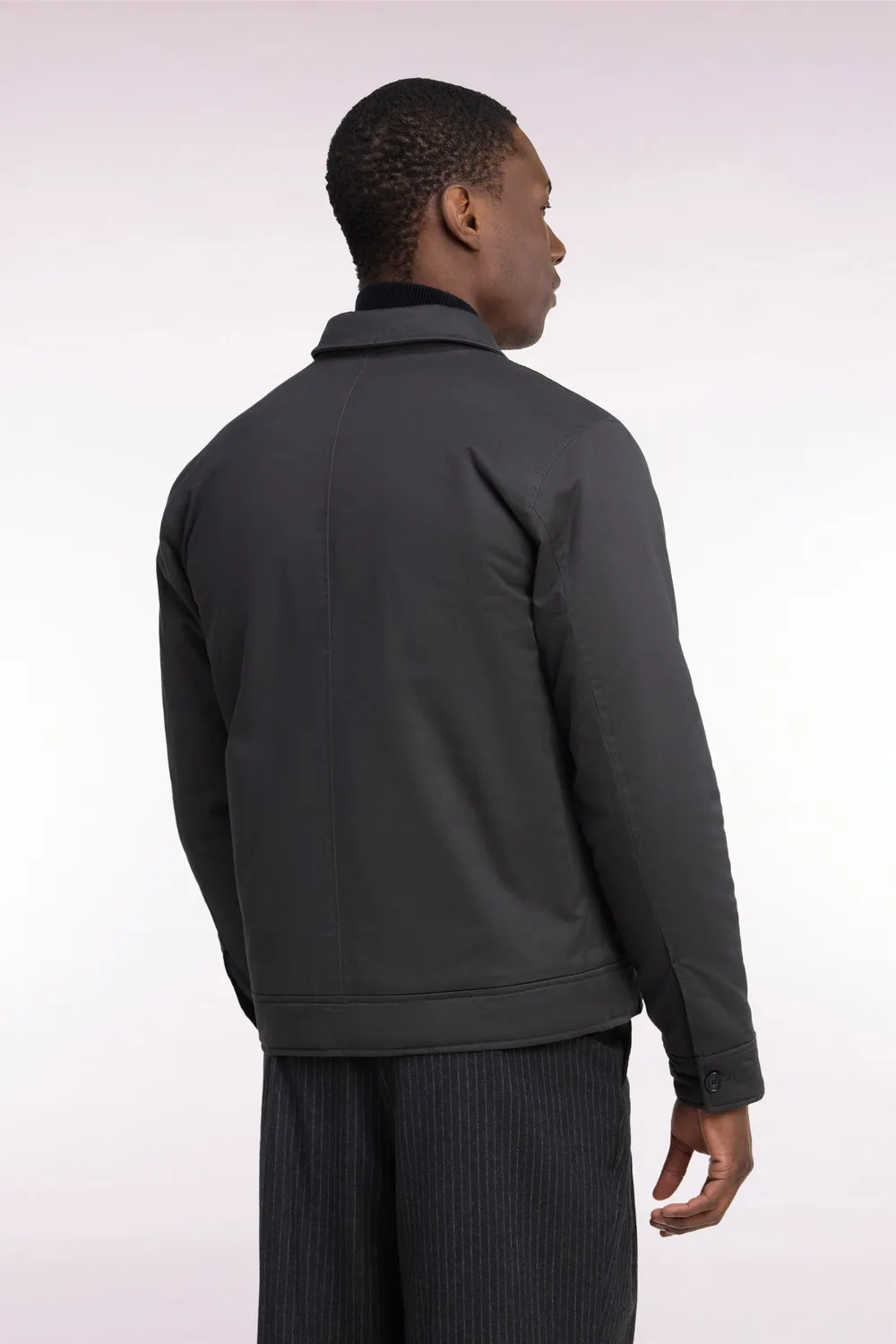 Eden Park blouson kaki coton stretch homme coupe droite