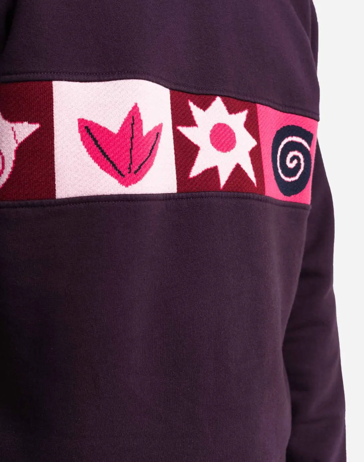 OLOW Icono sweat prune coton bio