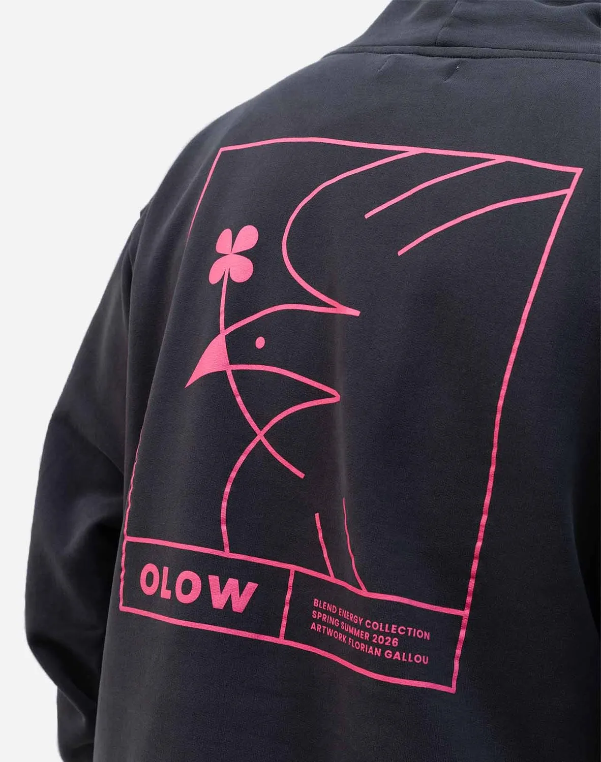 OLOW Pomba sweat à capuche noir carbone