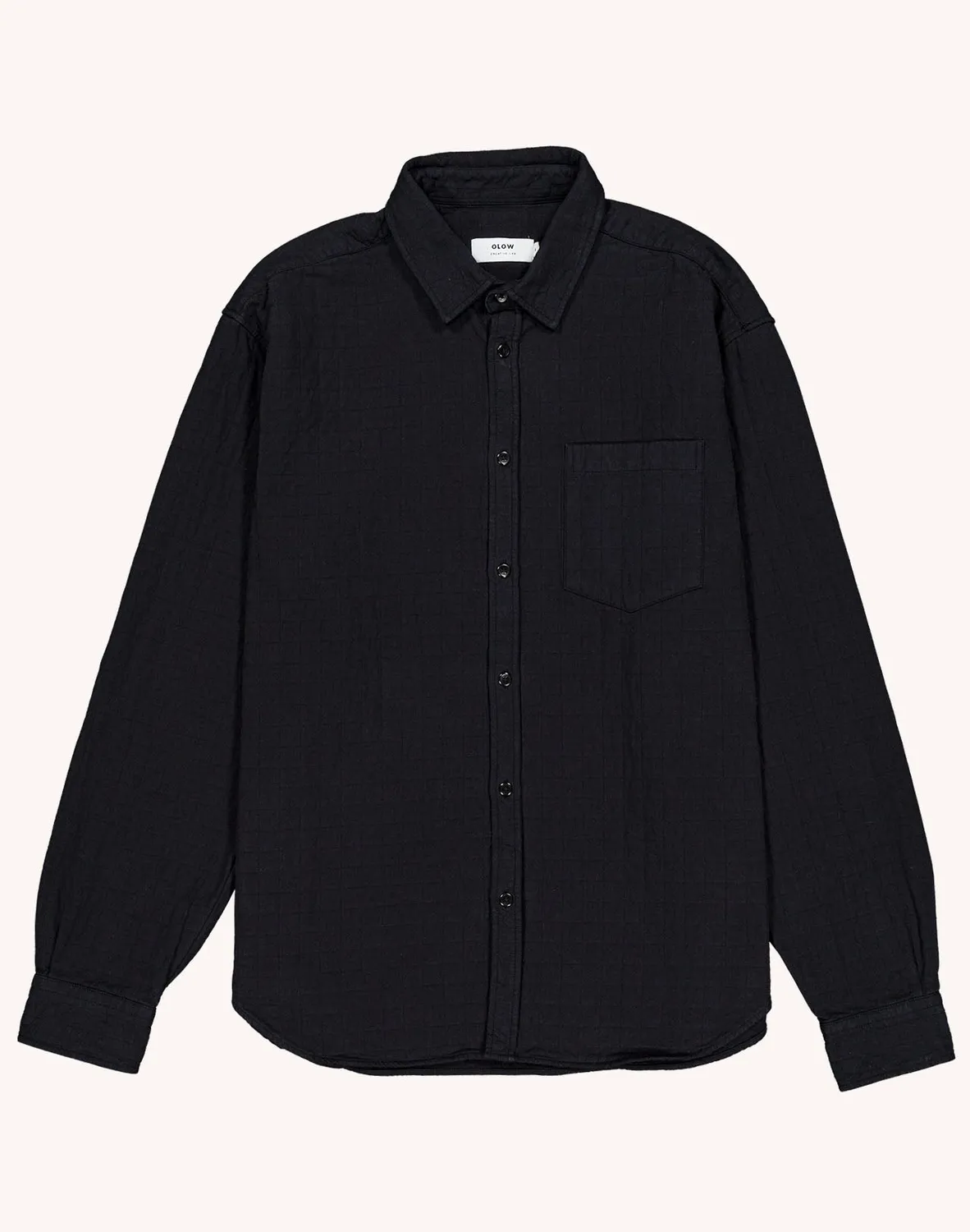 Olow Nago Jalisco chemise noir matelassé