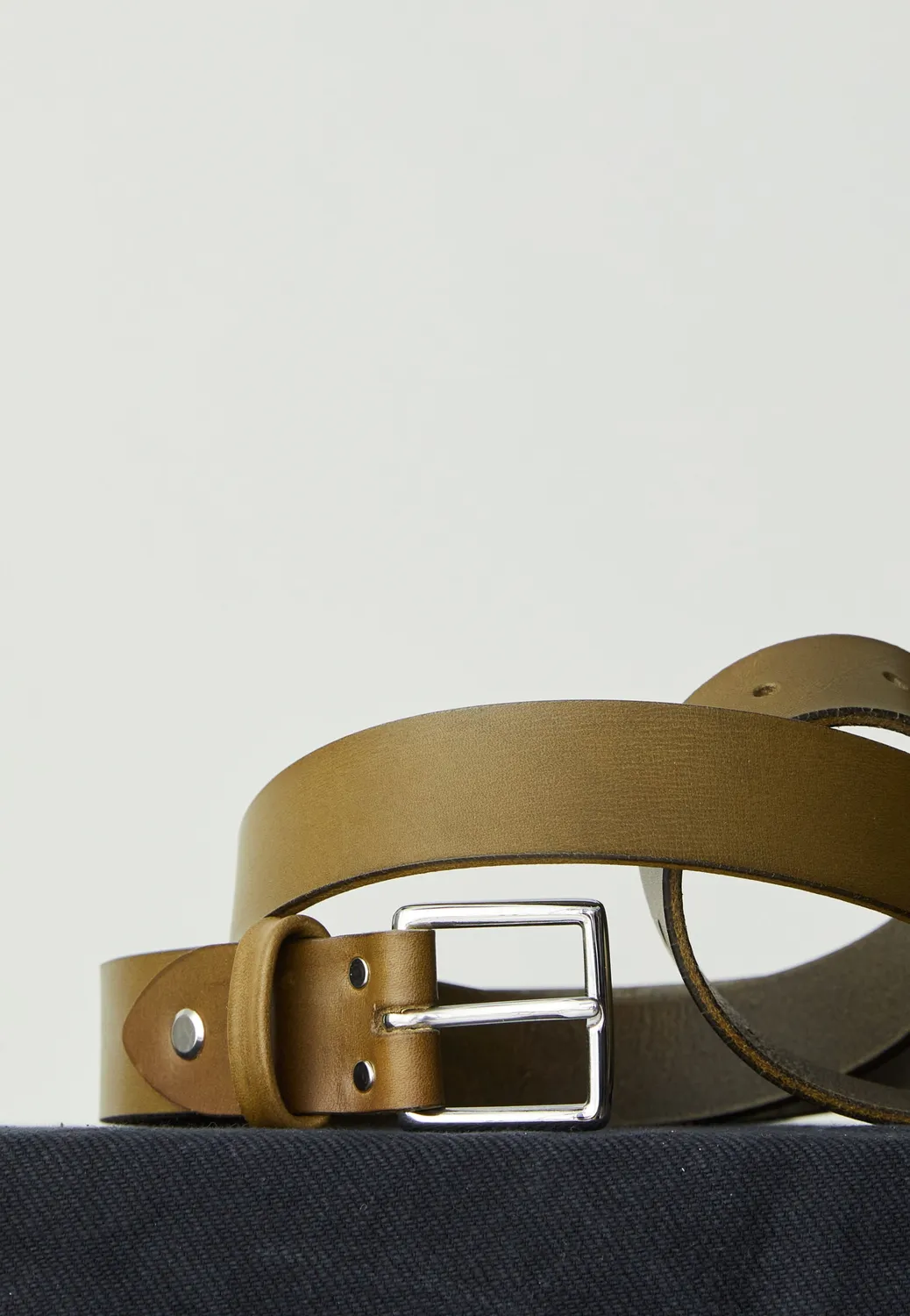 Loom ceinture formelle cuir italien fine costume