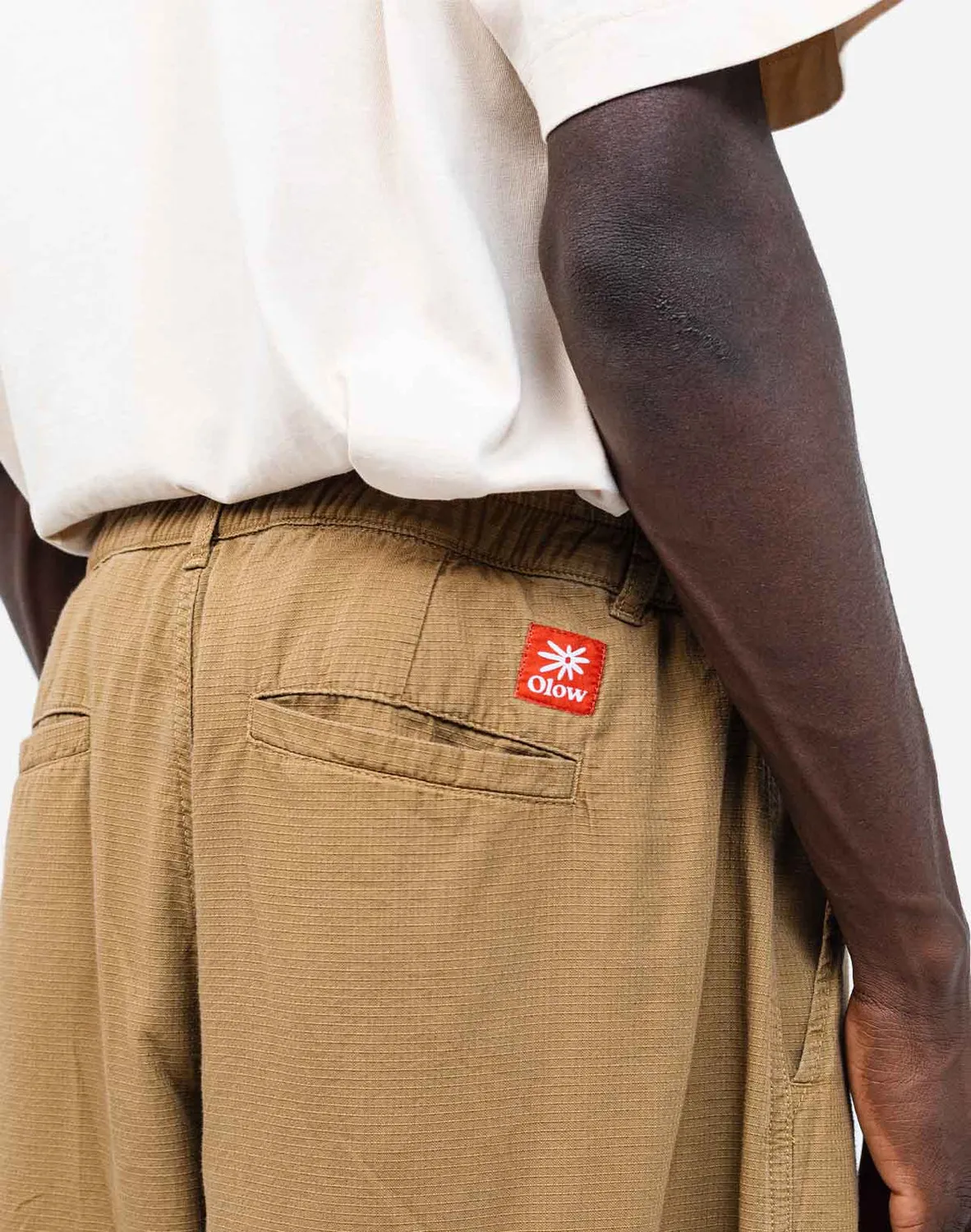 OLOW Cargeot pantalon cargo coton bio marron