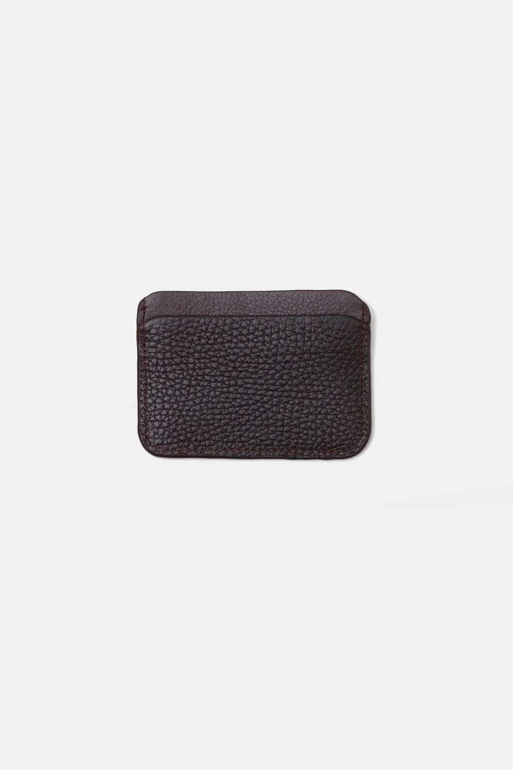Edmmond Studios Fold porte-cartes cuir marron chocolat