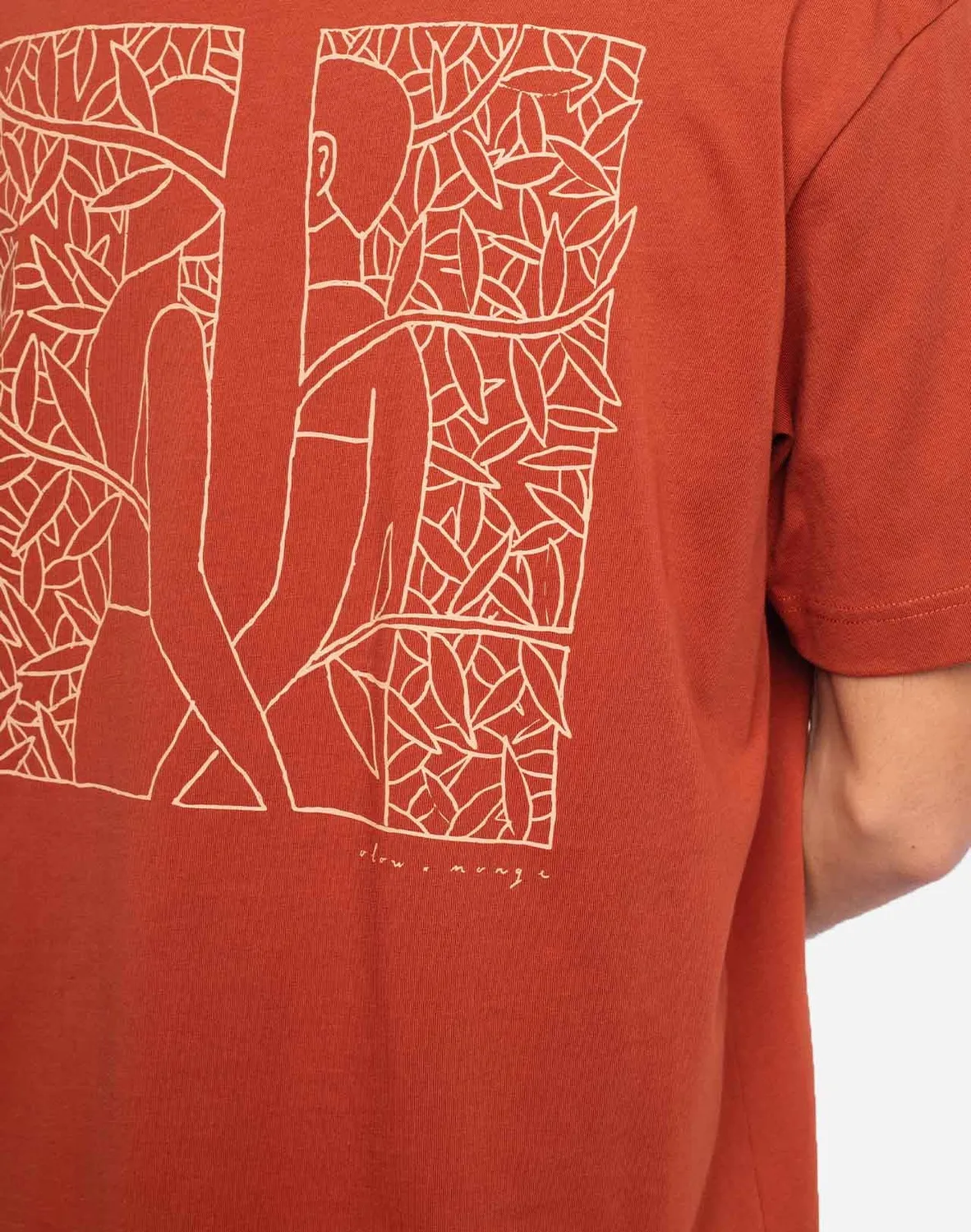 OLOW Le Murmure t-shirt rouille ample coton