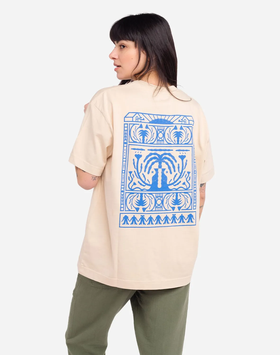 OLOW Connection t-shirt crème homme coton bio