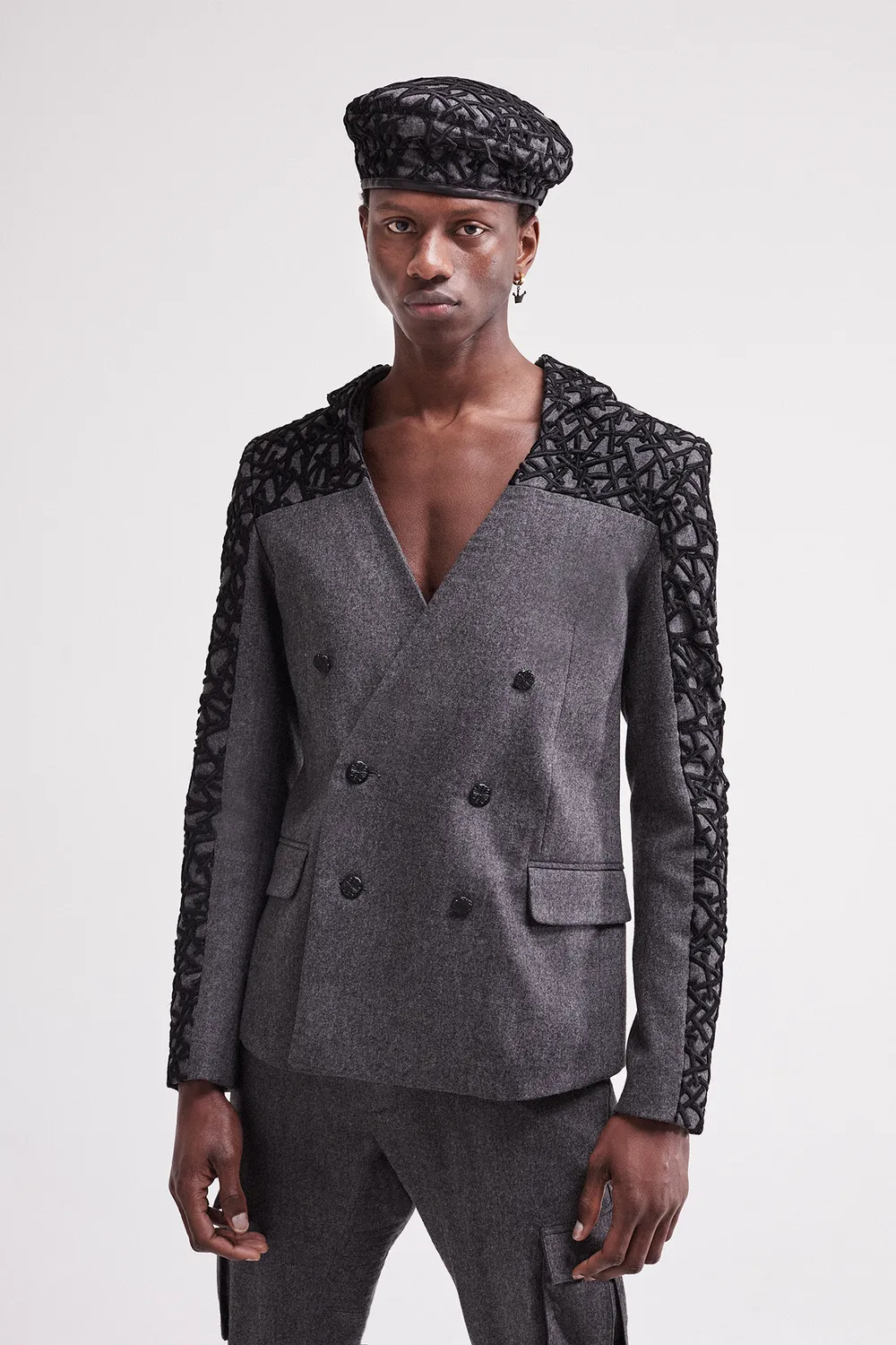 French Deal Mr New York Time veste laine noire