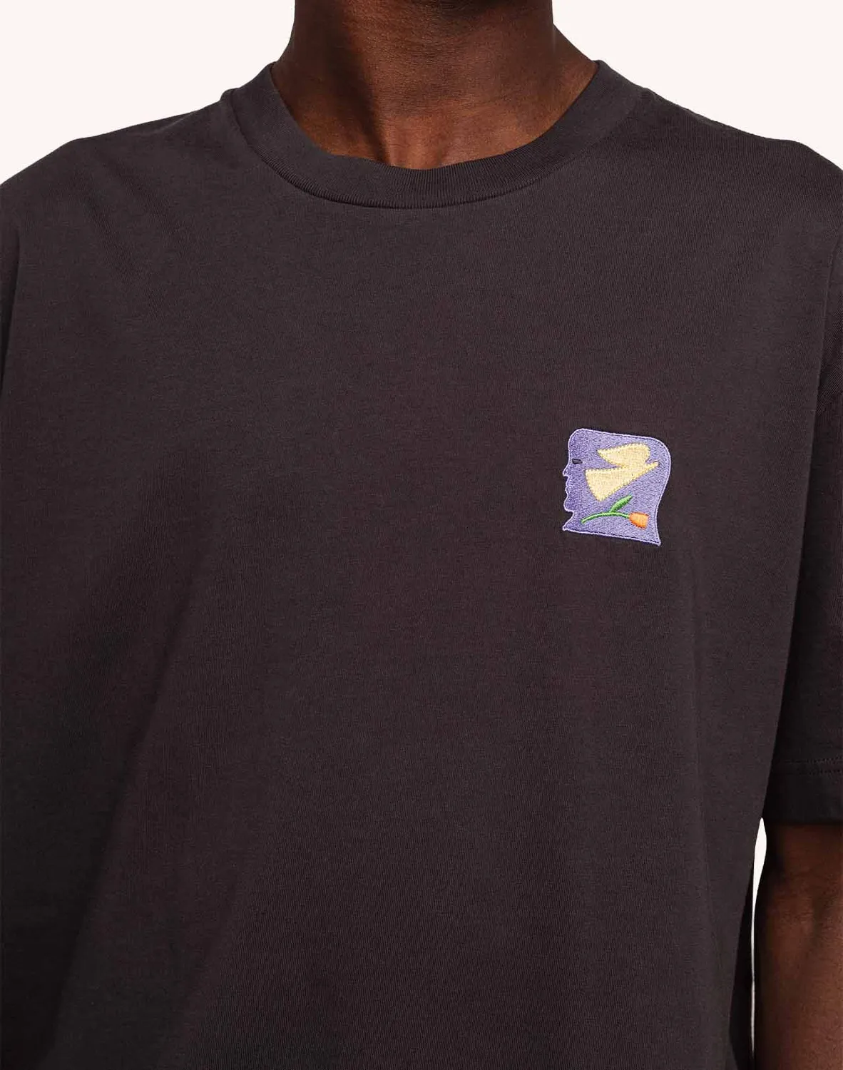 OLOW Elsewhere t-shirt noir carbone coton bio