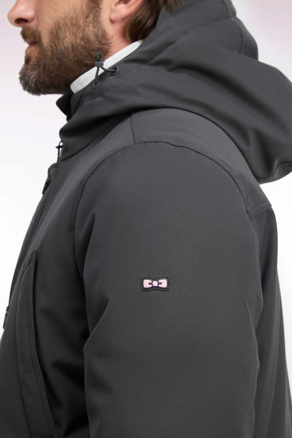 Eden Park parka boutonnée kaki manteau homme