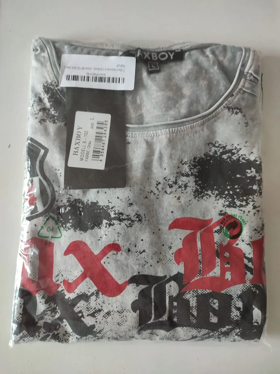 Subliminal Mode BX102 t-shirt coton bleu délavé vintage