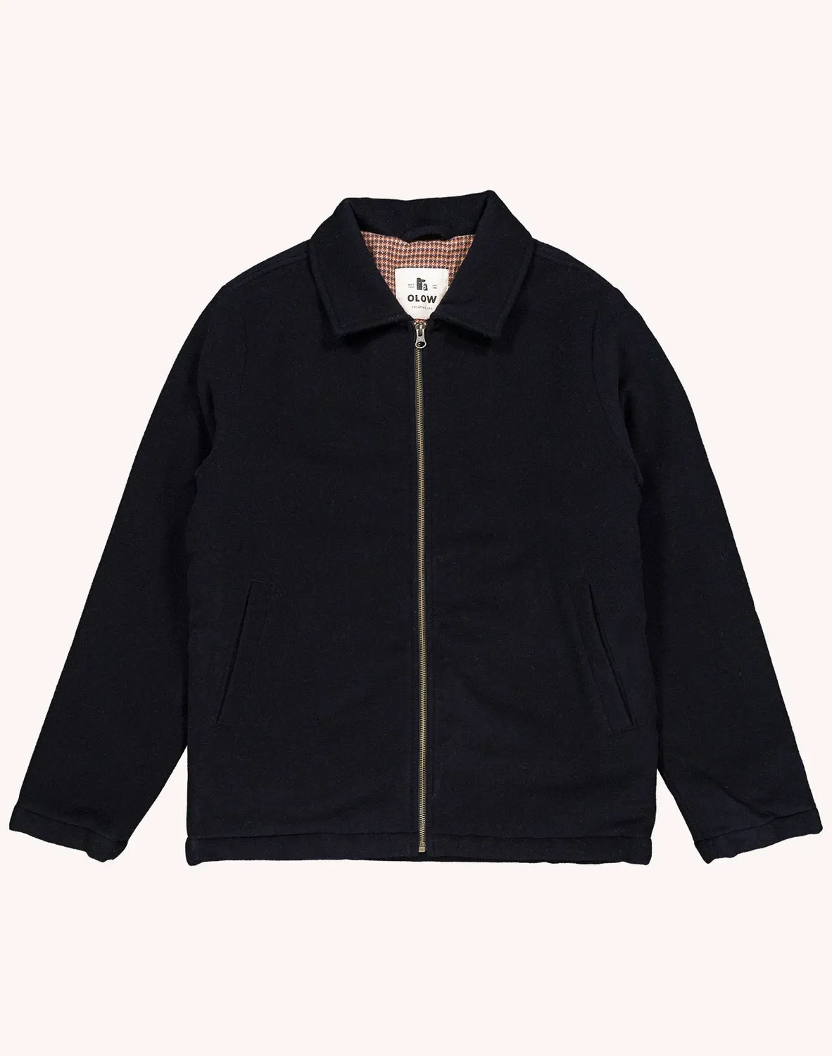 Olow Sherwood blouson zippé noir laine chaude