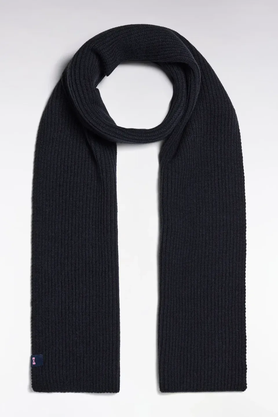 Eden Park écharpe homme maille duveteuse marine 25x175 cm