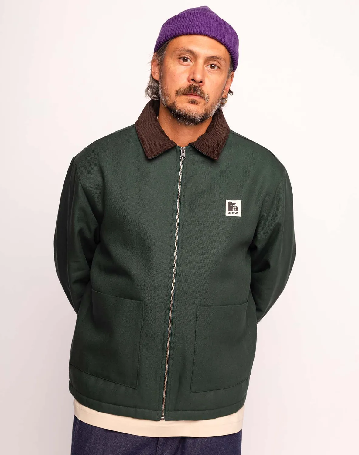 OLOW Yarm blouson workwear vert mélèze matelassé