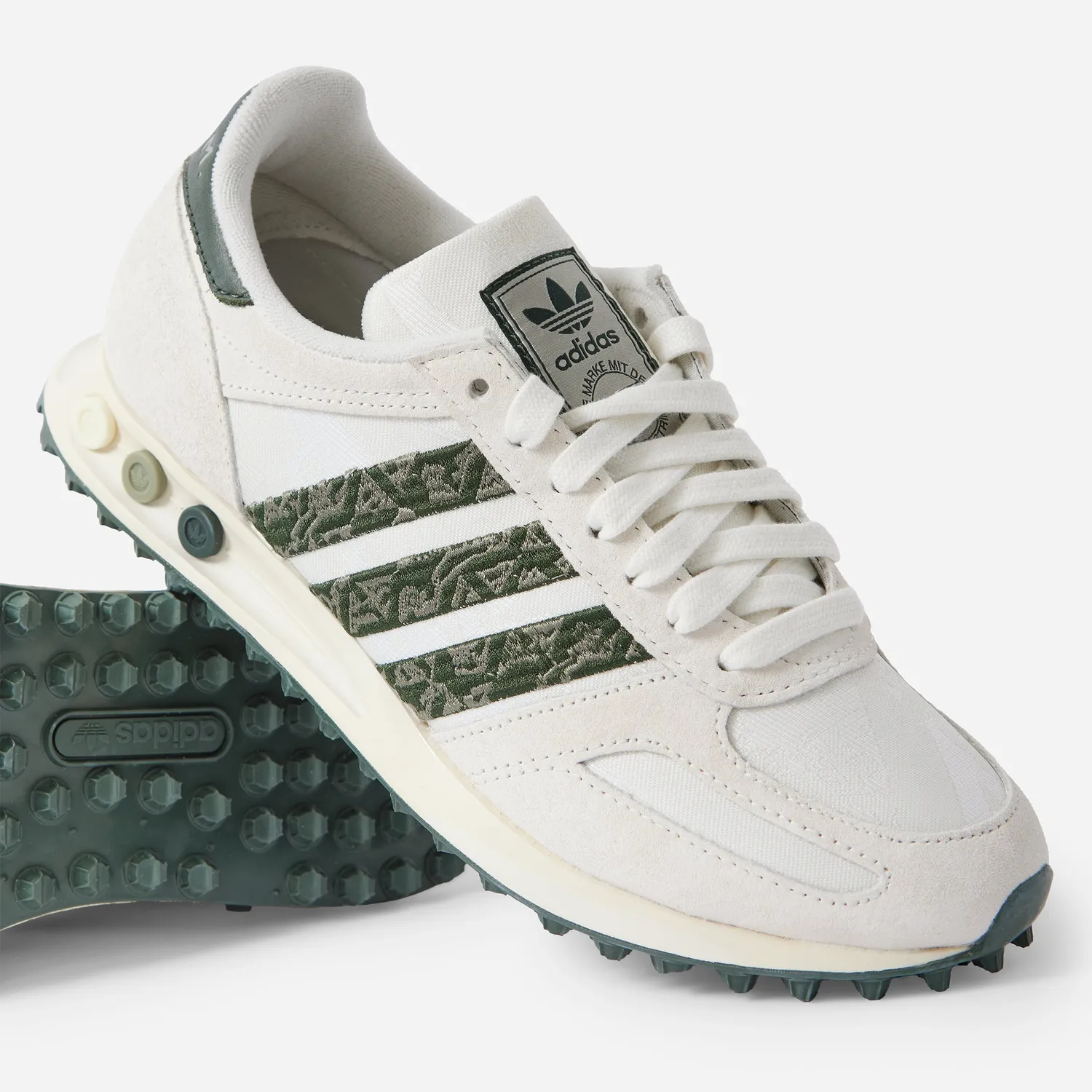 Labrum x adidas baskets LA Trainer blanc vert pointure UK