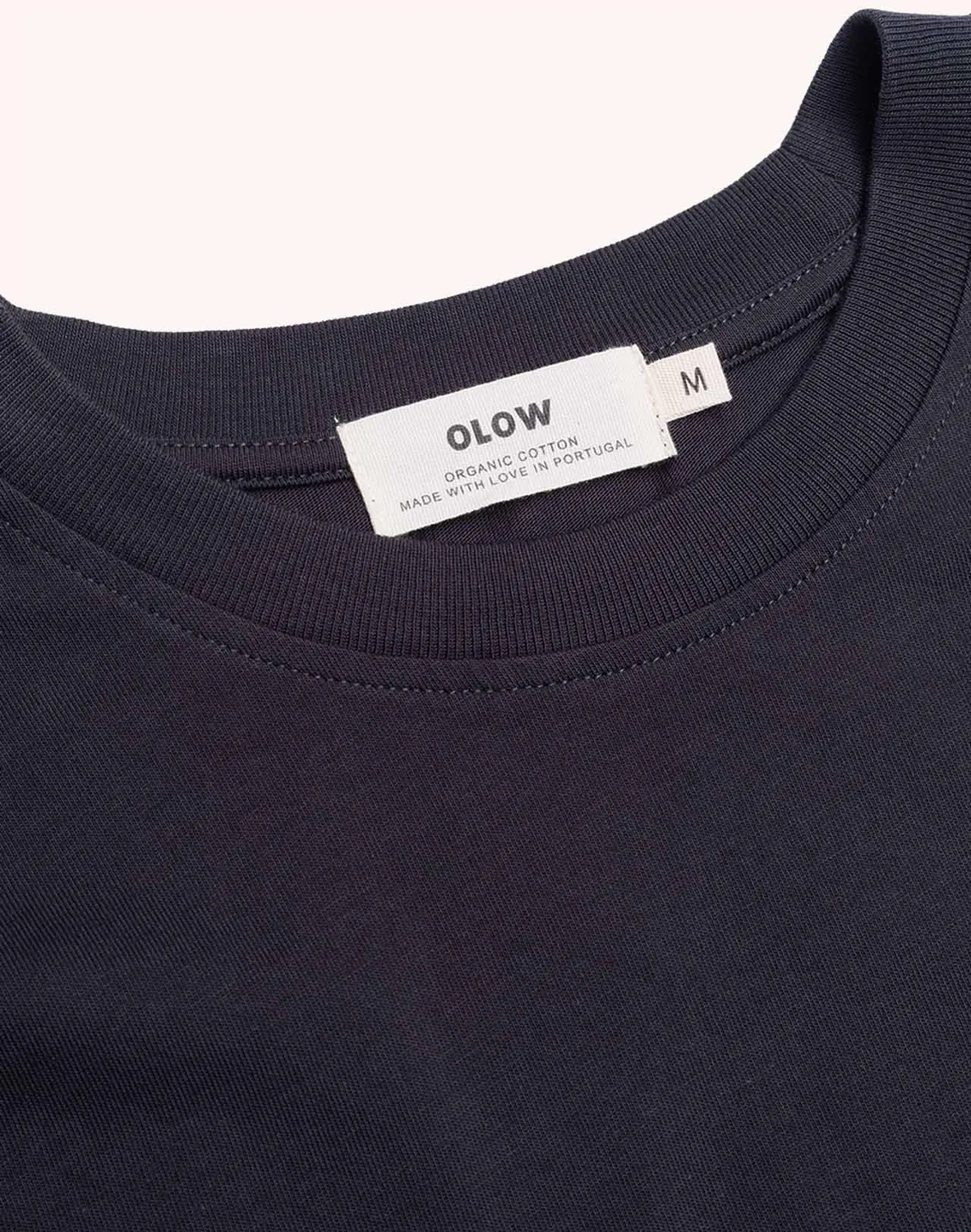 OLOW Basico t-shirt noir carbone coton bio