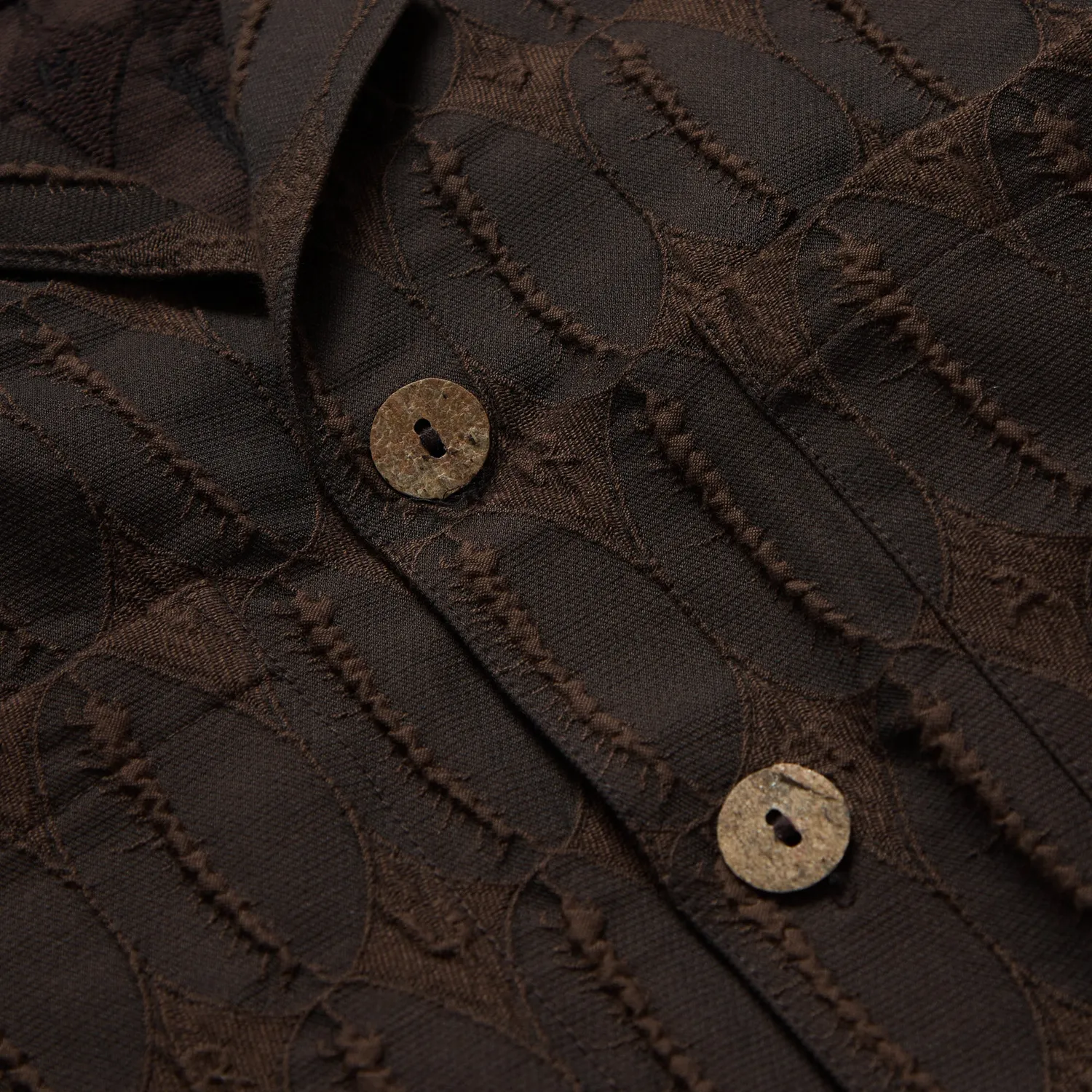 Labrum Brown Monogram Safari chemise homme marron
