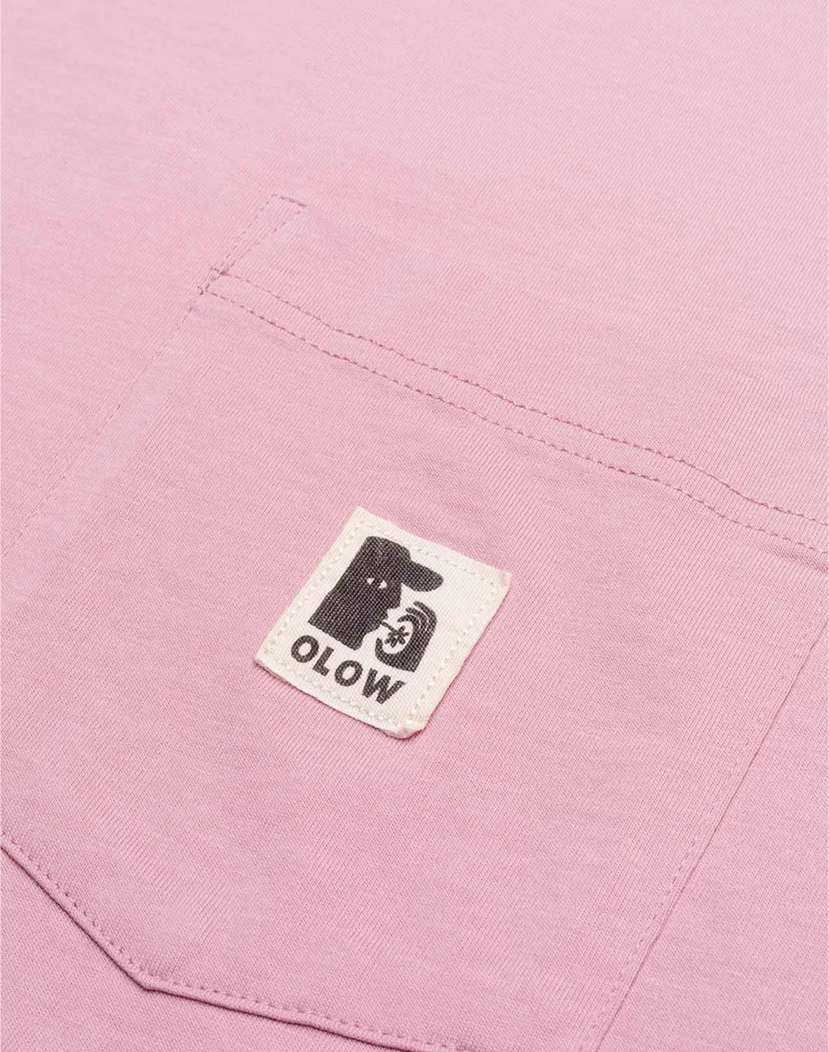 OLOW Japo t-shirt poche rose lila coton bio