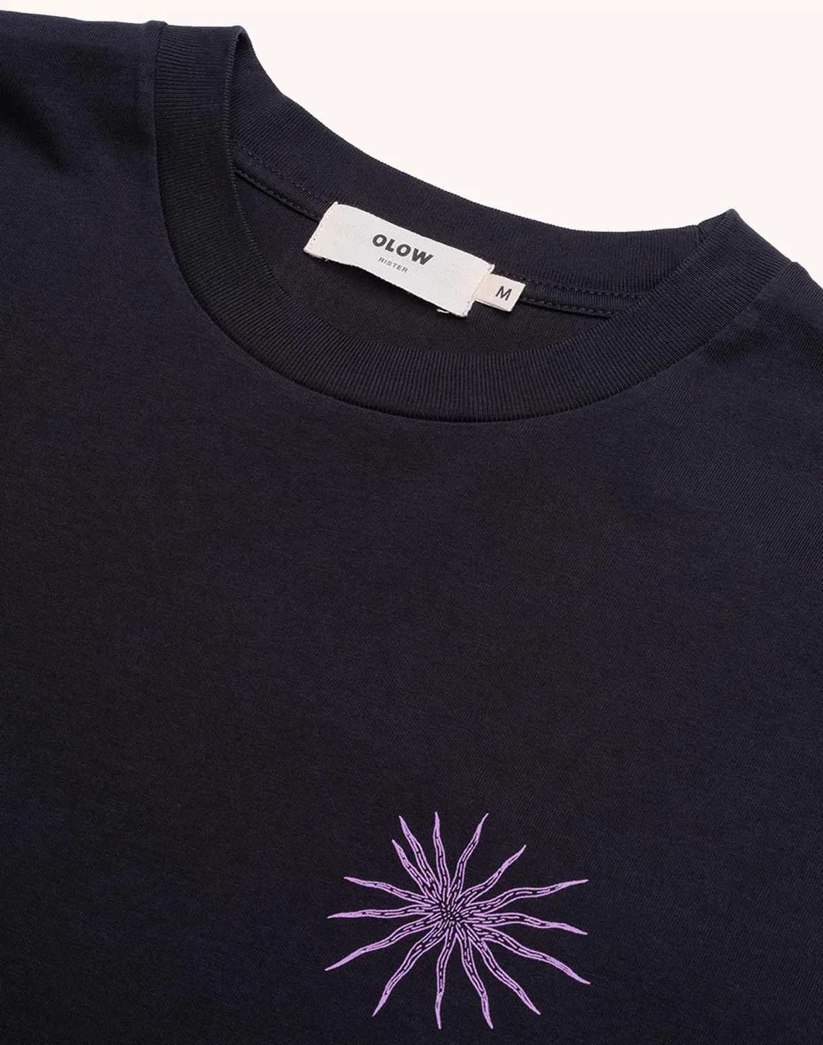 OLOW Interconnexion t-shirt manches longues noir coton