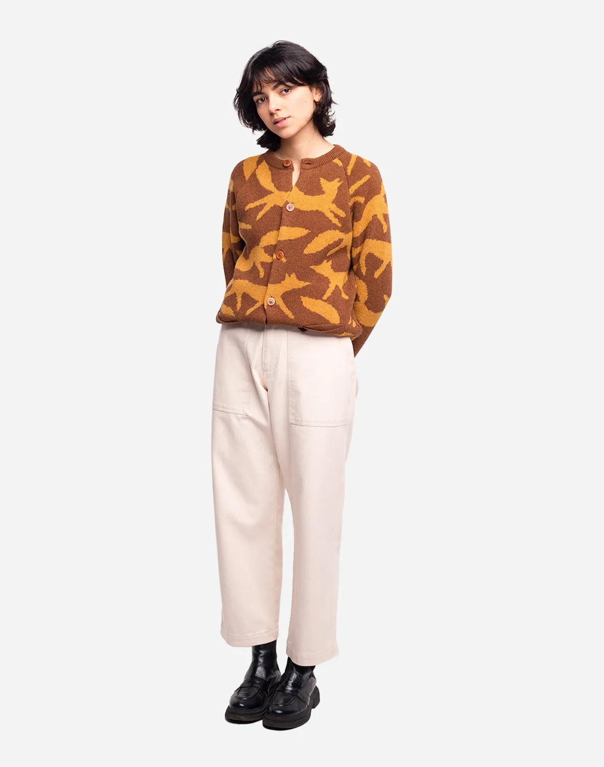 OLOW Roka gilet marron caramel coupe droite