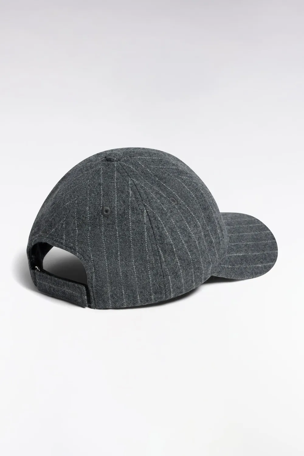 Eden Park Club H26CHACA0014 casquette grise drap de laine rayé
