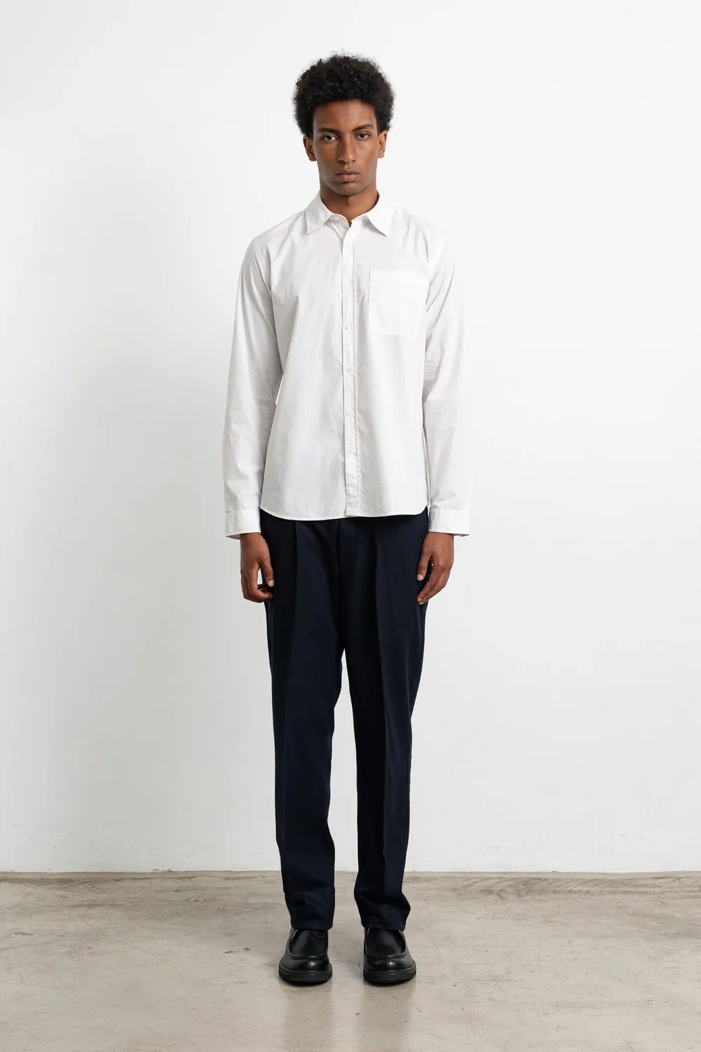 Edmmond Studios Bray Shirt chemise blanche popeline