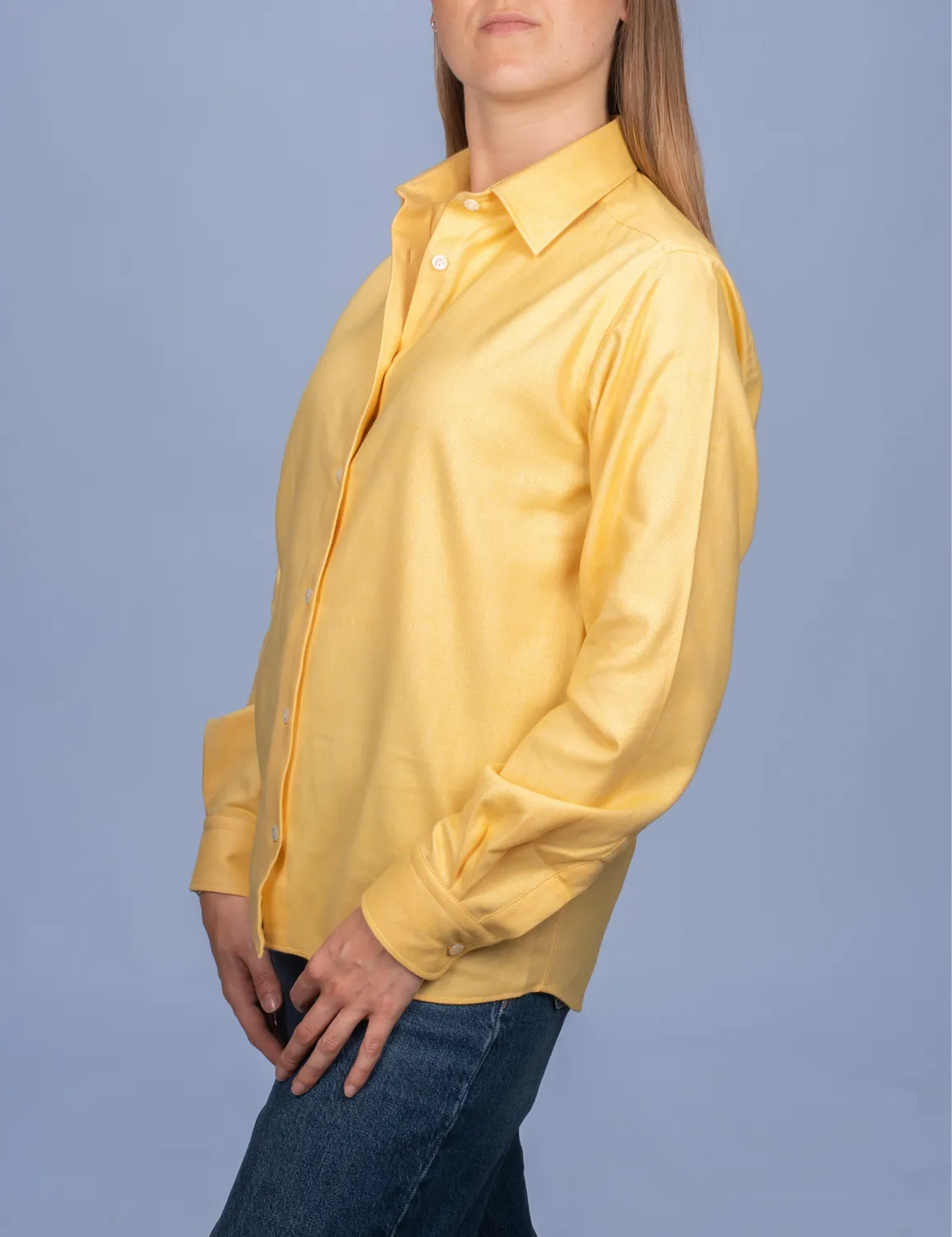 La Chemise Française Flanelle Chevrons Jaune chemisier femme chaud