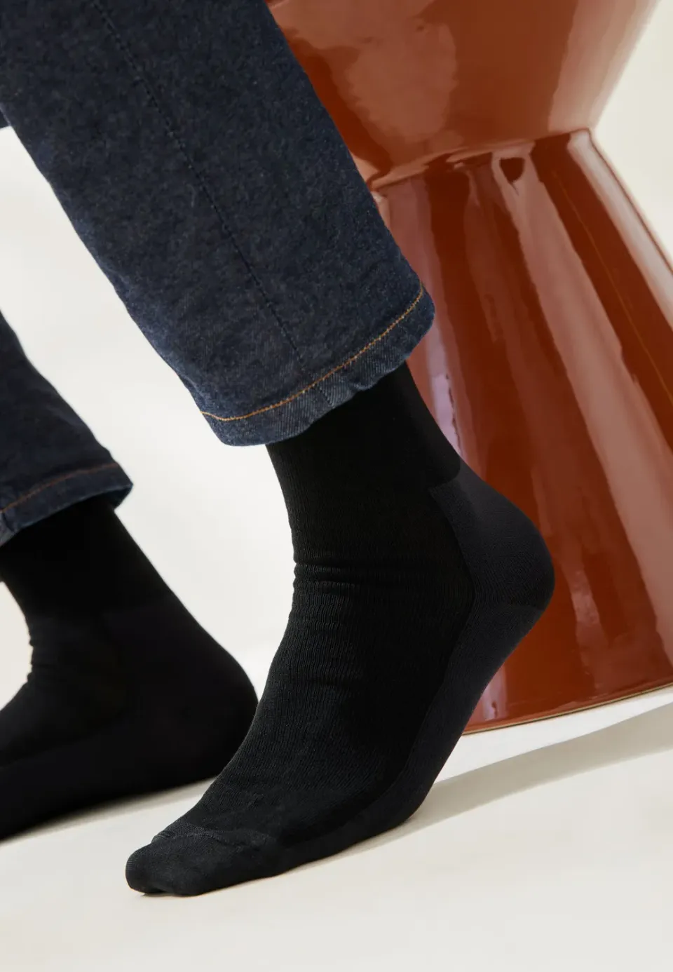 Loom Les chaussettes coton chaussettes Cordura brique