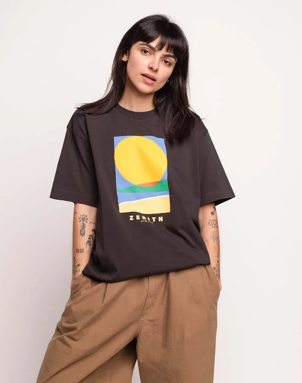 OLOW Zenith t-shirt noir carbone coton bio