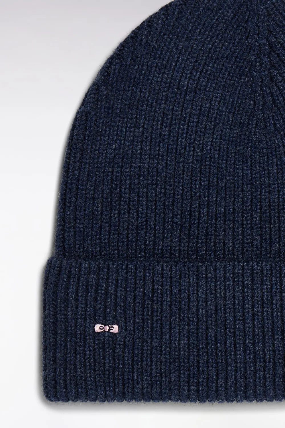 Eden Park bonnet cotele bleu laine-coton taille unique