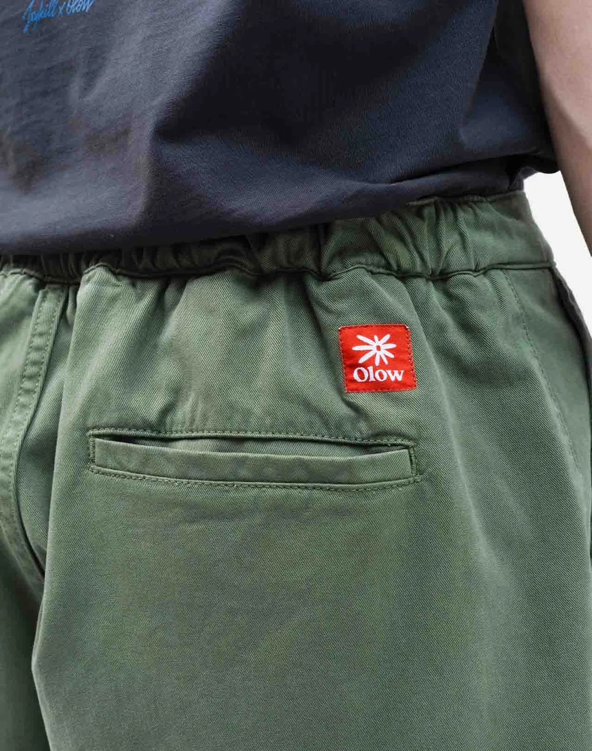 OLOW Handa short vert olive sergé coton