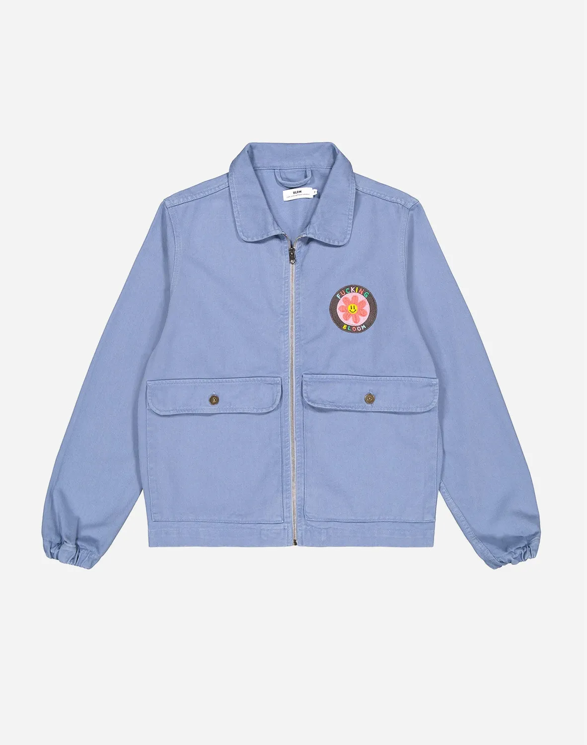 OLOW Bethel blouson homme bleu azur coton bio