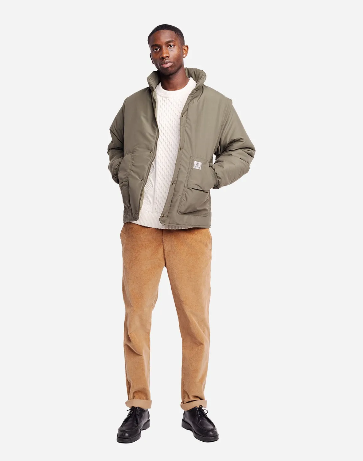 OLOW Boreas doudoune kaki doublure sherpa
