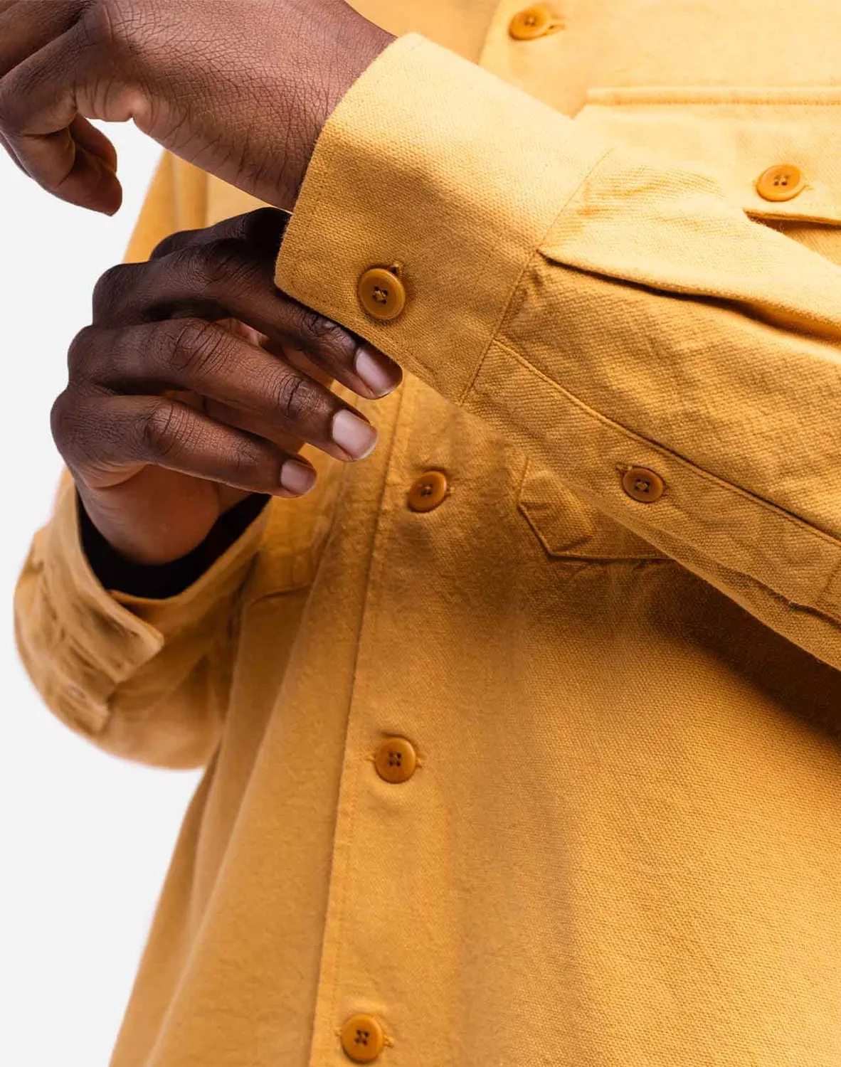 OLOW Décré Manteca chemise homme ocre coton