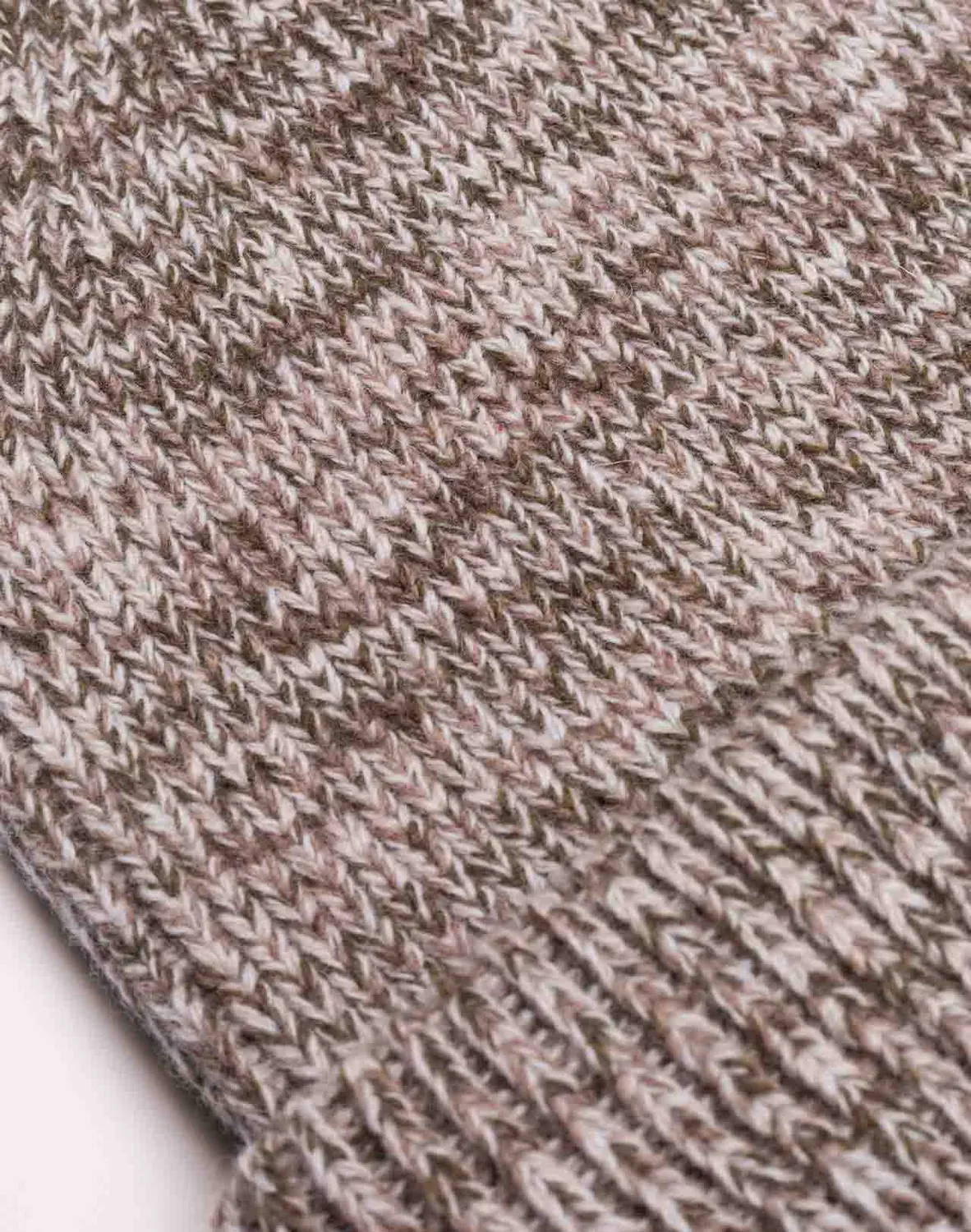 OLOW Falco bonnet beige-kaki chiné laine mérinos